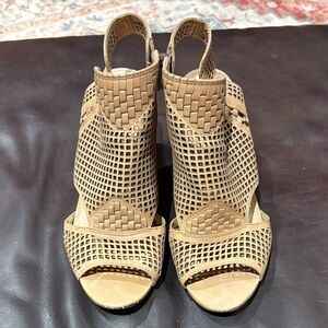 Vince Camino Woven Peep-Toe